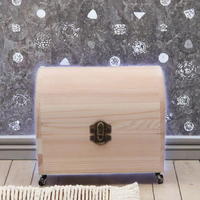 Coffret à trésors en bois de pin fait main en gros, boîte de rangement multifonctionnelle pour bijoux, idéale pour la décoration de la maison et les cadeaux de Noël