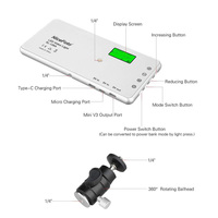 1000mAh pour Vlog caméra téléphone portable Led lumière de remplissage Mini lumière vidéo avec Clip de photographie Selfie lumière Led vidéo tourne-disque-disque-BKL