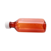 1oz 2oz 4oz 6oz 8oz 10oz 16oz PET conteneur tabac liquide ambre flacon en plastique Oral avec bouchon bouteille de médicament liquide