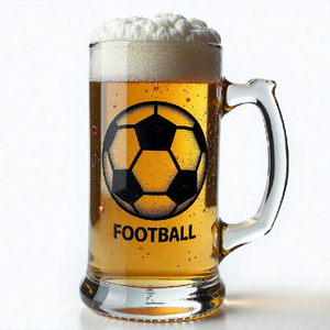 أكواب زجاجية للبيرة ، أكواب بيرة مخصصة ، إكسسوارات هدايا ، كوب زجاجي طويل القامة ، مج العالم لكرة القدم - Product Image 6
