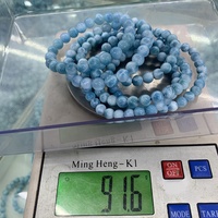 Véritable Haute qualité 6-7-8mm naturel Guérison Pierre bleu larimar perles bracelet pour Femmes Hommes