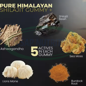 Gomitas de Musgo Marino para Adultos OEM ASAP, Aceite de Semillas Negras, Ashwagandha, Jengibre, Shilajit, Melena de León - Suplemento Herbal para Mejorar la Inmunidad - Product Image 3