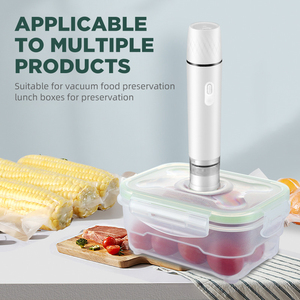 Pompe à vide alimentaire électrique rechargeable par USB, en ABS et gel de silice, portable, pour usage domestique, machine à vide manuelle, capacité inférieure à 500 ml - Product Image 3