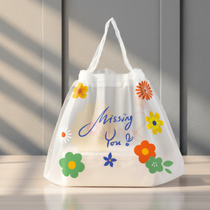 Großhandel Maßgefertigte Kordelzugbeutel mit Logo Farbdruck für Schnelle Takeout-Verpackungen für Bäckerei-Produkte Kuchen Snacks Brot - Product Image 1