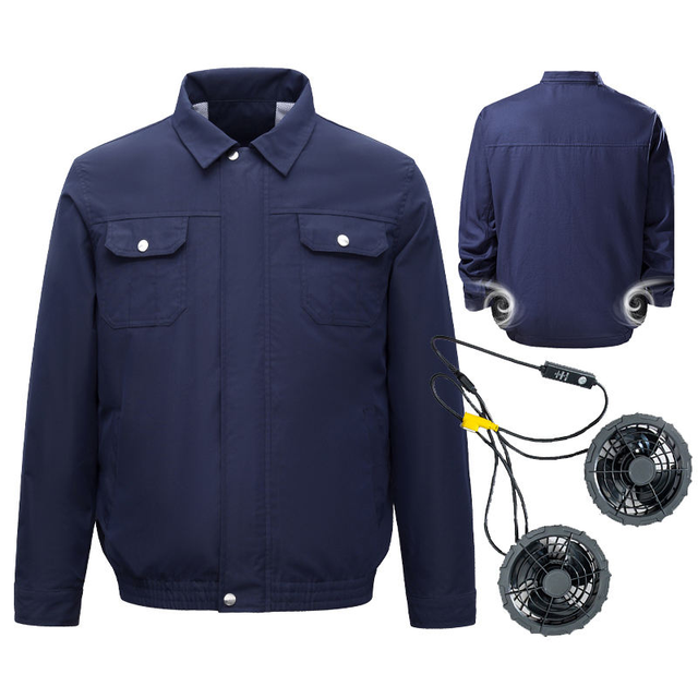 Summer Unisex Outdoor Cooling Clothes, Smart Fan Air Conditioning Work Jacket, Heatstroke Prevention Worker Breathable Workwear