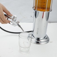 Distributeur de bière portable en plastique à tête unique, résistant à la rouille, pour boissons alcoolisées, pompe de distribution, outil de bar pour spiritueux et whisky