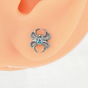 Vente en gros de bijoux de piercing corporel en Titane G23 à filetage interne, type labret, pour tragus, hélix et cartilage, pour hommes et femmes - Product Image 2