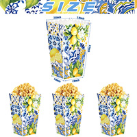 Boîtes à popcorn sur le thème des motos personnalisées, boîtes à bonbons, boîtes à collations pour fêtes d'enfants, décoration de fête
