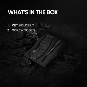 سلسلة مفاتيح عصرية من ألياف الكربون وسبائك الألومنيوم للرجال سكين أدوات متعددة للأنشطة الخارجية لمنظم المفاتيح هدية EDC - Product Image 6