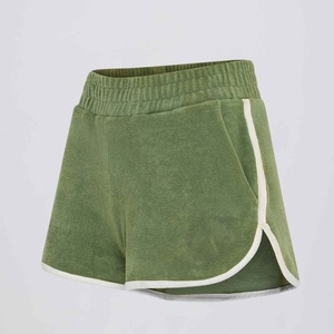 Ensemble de golf pour femmes, vêtements de sport en coton éponge vert, avec logo brodé, personnalisable, collection été, vente chaude - Product Image 3