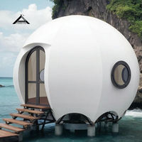 Tente Dôme Citrouille Tendance pour Hôtel de Luxe, Imperméable, pour Glamping Safari en Plein Air, Idéale pour l'Hébergement de Voyage et les Affaires