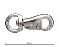 Mousqueton rapide en fonte malléable pour laisse d'animal de compagnie, mousqueton à ressort métallique, connecteur de sécurité pour équipement extérieur, accessoires de quincaillerie