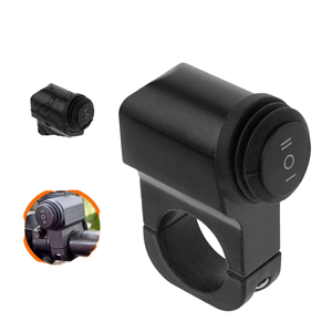 Interruttore Universale Impermeabile a 3 Vie per Manubrio Moto, Pulsante ON/OFF per Fari, Luci Fendinebbia e Clacson - Product Image 1