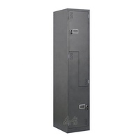 Casillero Metálico Personalizado de Una Columna y 2 Puertas, en Forma de Z, Vertical, de Acero, para Personal de Fábrica, Dormitorio o Sala de Personal