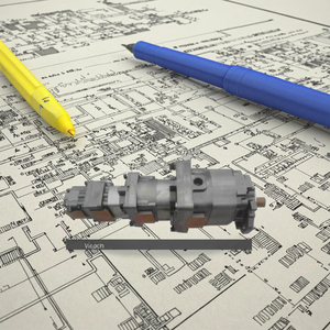 Piezas de Maquinaria de Construcción OLINTON WA320-5, Bomba de Engranajes para Cargadora de Ruedas, Bomba 705-56-36040 705-56-34180 705-56-34100, 3 Meses - Product Image 1
