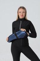 Veste de sudation unisexe à manches longues avec fermeture éclair pour l'entraînement, la gym et le fitness