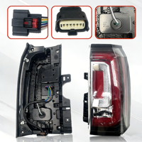 Nouvel ensemble de feux arrière LED rouges pour GMC Yukon 2015-2020, feux de freinage, clignotants, feux de stationnement, pièces d'éclairage extérieur de voiture