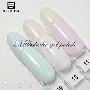 ICE <span class=keywords><strong>NOVA</strong></span> Gel Polish Milkshake Prix de Gros Usine Gel Base Caoutchouc Blanc 12 Couleurs Gel Couleur Lactée Fruitée Milkshake - Product Image 5