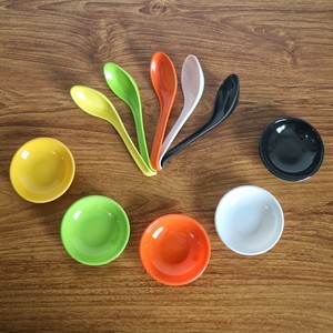 Bán Buôn Nhỏ Thương Mại Nước Sốt Món Ăn Dày Trắng <span class=keywords><strong>Melamine</strong></span> Bộ Đồ Ăn Nhựa Gia Vị Bát Cho Các Bên Và Gia Vị - Product Image 4