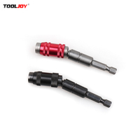 Support d'embout rotatif à angle réglable Tooljoy 1/4 pouce à tige hexagonale, adaptateur d'extension à changement rapide pour visseuse électrique