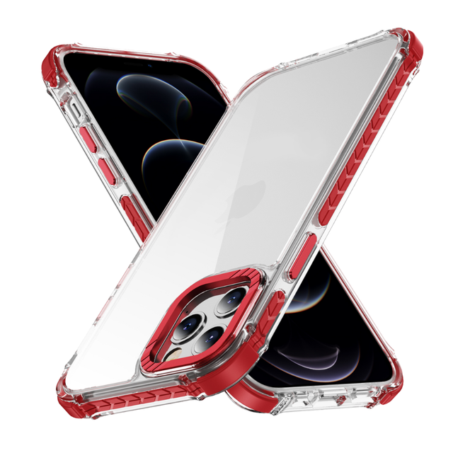 Difulan Wholesale Military Grade Transparent TPU+PC Shockproof Fingerprint Resistant Phone Case for 16 15 Pro Max
