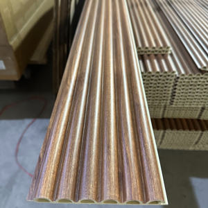 ソンシルUTO木目調PVC室内装飾WPC溝付き壁パネルクラッドインテリアデコレーション - Product Image 6