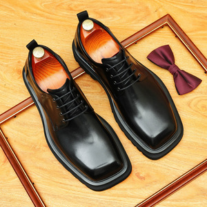 Zapatos de vestir de cuero genuino personalizables para hombre, tallas extra grandes 37-46, zapatos casuales de negocios, zapatos de boda grabados - Product Image 5
