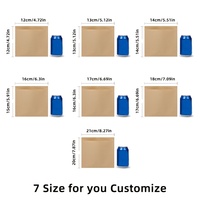 Sacs jetables personnalisés en papier kraft imperméable, écologique et résistant à la graisse, pour petit-déjeuner et restauration rapide, directement de l'usine
