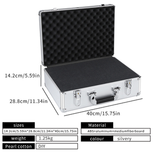 An toàn nhôm Vali Vali lớn Hợp kim nhôm hộp công cụ tổ chức mang trường hợp chấp nhận biểu tượng tùy chỉnh - Product Image 6