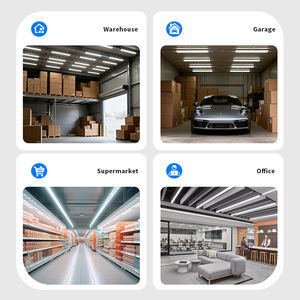 Tube carré en plastique intégré 18W SMD2835 T5 avec interrupteur DIP 3CCT, longueurs 2ft, 3ft, 4ft, pour entrepôt et atelier - Product Image 6