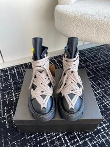 Chaussures de sport décontractées en cuir véritable de qualité supérieure, élégantes pour hommes et femmes, confortables avec des semelles épaisses - Product Image 3