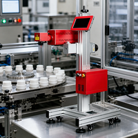 Machine de codage laser CO2 30W avec écran tactile de 10 pouces, tête de numérisation rotative à 360 degrés, conception de refroidissement par air