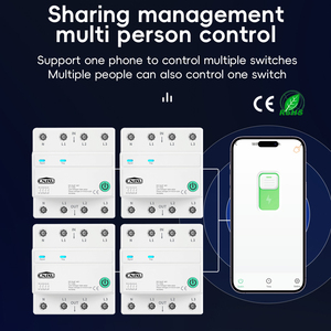 63A 4P Tuya Wifi Smart MCB, 4รีเลย์ตัด L & <span class=keywords><strong>N</strong></span>, รีโมทคอนโทรลจับเวลานับถอยหลังรอบ AC3X110V/3X230V - Product Image 4