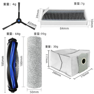 Kits de accesorios compatibles con piezas de repuesto de robot aspirador ECOVACS <span class=keywords><strong>DEBOT</strong></span> X8 PRO OMNI / DEX56 - Product Image 2
