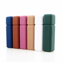 Emballage de gloss à lèvres DIY unique de 6 ml avec logo personnalisé, 100 pièces, tubes de rouge à lèvres vides recouverts de caoutchouc liquide, luxe