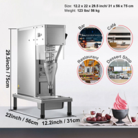 Automatische Nieuwe IJsmachine 16-20L/u Capaciteit 110V Yoghurt Melk Water Chocoladesiroop Maïs Fruit Voedselwinkels