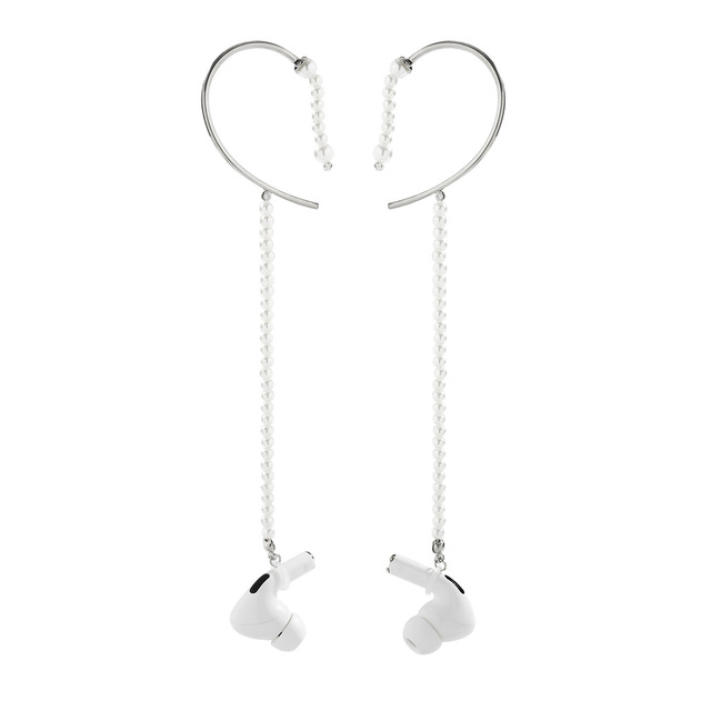 Fashion Accessories Women Pearl  Earrings for Earphone Loss Protective  Anti-lost Ear Clip for Earphone Bluetooth Headset