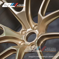 Nouvelles jantes en alliage d'aluminium forgé Acroxx personnalisées en une seule pièce, noir chromé, 5x112-120 PCD 114.3, compatibles avec BMW Audi Toyota Benz