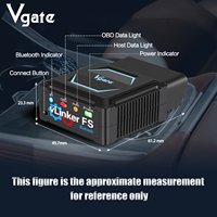 Herramienta de Diagnóstico de Automóviles Vgate Vlinker FS Bluetooth OBD, Herramienta de Escaneo OBD2 Inalámbrica BT