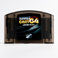 SummerCart 64 Cartouche de jeu N64 Open Source Flashcartridge pour console de jeu 64, compatibilité carte SD 32 Go, plus de 5400 jeux