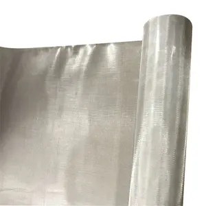 Treillis métallique en argent pur 0.16mm x 40 mailles 25cm de largeur Tissu maillé en argent