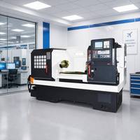 Machine-outil de tournage CNC en métal CK6150, tour CNC horizontal à banc plat