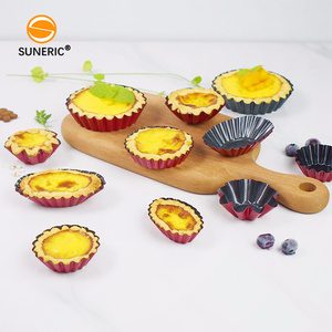 Moules de cuisson réutilisables en acier pour gâteaux, muffins, puddings, biscuits, fromages, <span class=keywords><strong>mini</strong></span>-tartes et œufs - Product Image 2