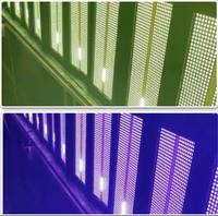 Lampu lantai RGBW, delapan segmen 1000W LED penuh warna untuk penerangan panggung dan Bar