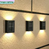Lampe solaire murale extérieure étanche de petite taille pour jardin, cour, maison, clôture, indice de protection IP65, source lumineuse LED de style chinois