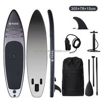 Planche de SUP gonflable tout-terrain noire et orange OEM