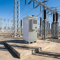Climatiseur mural pour armoire de télécommunications industrielle extérieure 48V DC IP55 IP65 avec moteur DC et panneau de chauffage/refroidissement
