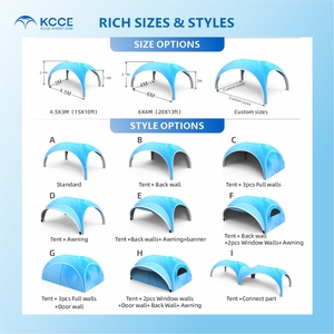Kcce kín tùy chỉnh tất cả thời tiết Inflatable lều không thấm nước cho thị trường ngoài trời Chiến Dịch tende gonfiabili quảng cáo hiển thị - Product Image 5