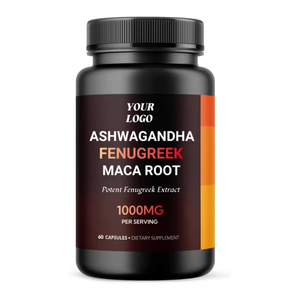 Phong cách mới màu đen cohosh thời kỳ mãn kinh thảo mộc <span class=keywords><strong>Ashwagandha</strong></span> Fenugreek chiết xuất bột bổ sung Maca và Fenugreek viên nang cho người lớn - Product Image 6