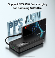 Power Bank USB-C 25000MAH, pengisi daya portabel 65W PD PPS dengan tampilan LED dan fungsi pemanasan untuk Nokia MOTOROLA